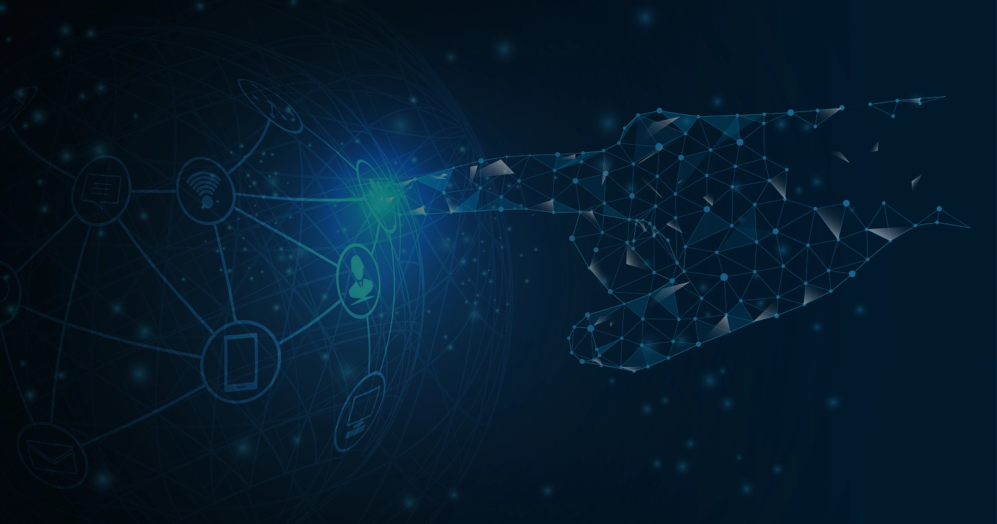 Grafica di sfondo della pagina contatti di Luce Corex